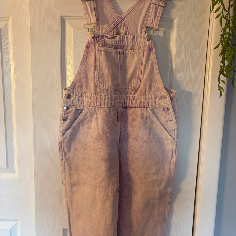 Universal Thread Light Pink Denim Overalls
